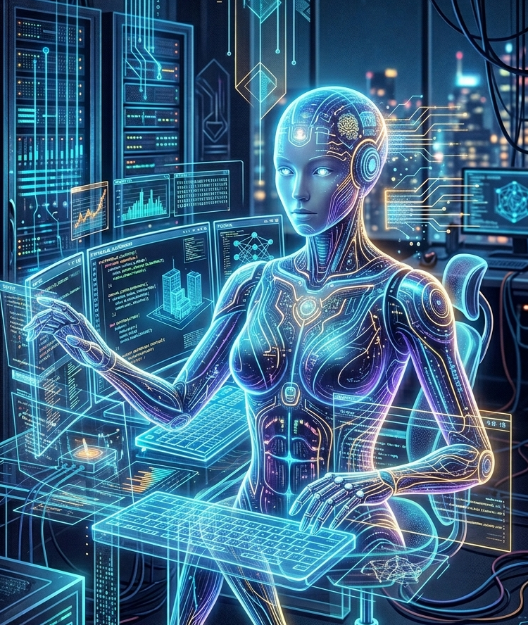 Processo di automazione di una scheda prodotto: l'intelligenza artificiale elabora dati tecnici trasformandoli in testi accattivanti in pochi secondi.